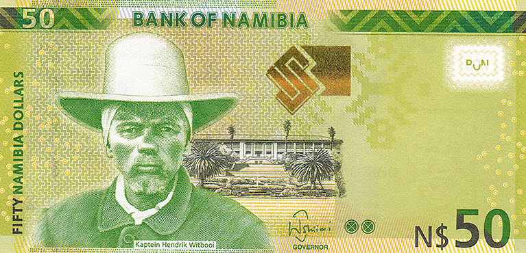 P13b Namibia 50 Dollars Year 2016